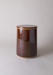 Medium Canister in Dark Amber - Victoria Morris
